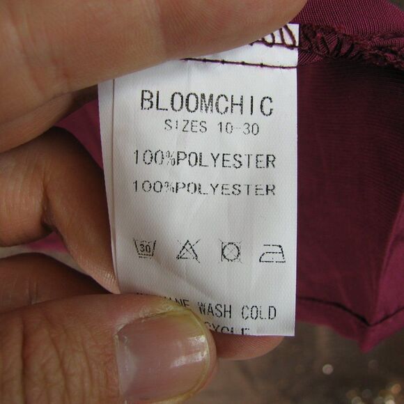 NWT BloomChic floral sleeve shirt 12/L - Picture 9 of 10